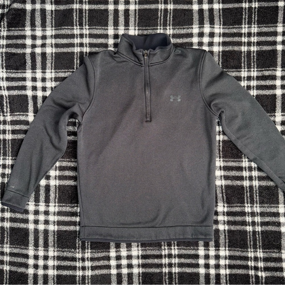Under Armour Golf Dark Gray/Black Quarter-Zip Pullover